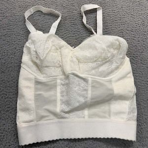 VTG Norvell Bra 32HH Longline Bra 2377 White Soft Cup NWOT Dead Stock